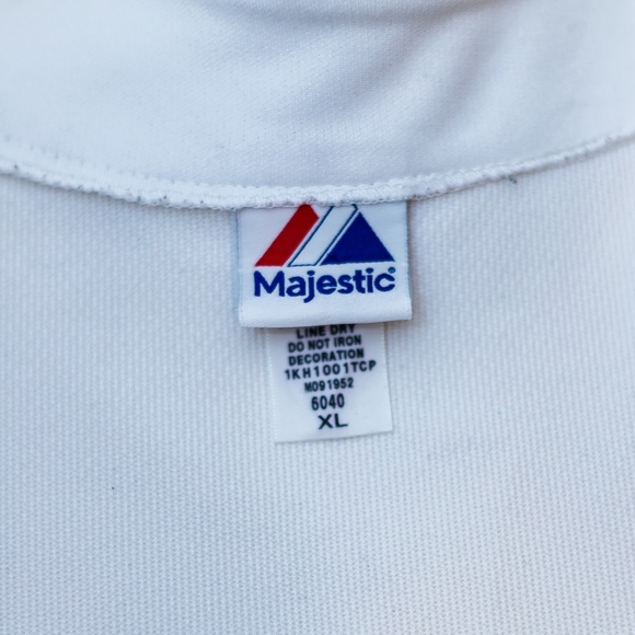 Boston Red Sox Jersey Majestic | White Button-Up MLB Baseball Shirt | Men’s XL - Picture 4 of 5